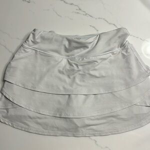 Athleta Girl White Tennis Skirt, Size Large/12
